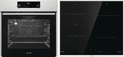 GORENJE PROFI SET BO HEISSLUFT BRIDGE, Einbaubackofenset (Induktionskochfeld, A, 71 l)