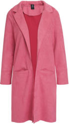Damen Lederimitatjacke in langer Form