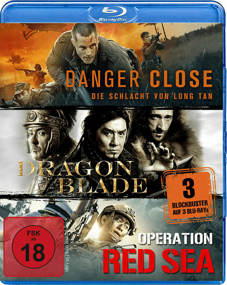 Kriegsfilm-Box: Danger Close, Dragon Blade & Operation Red Sea