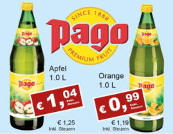 Pago Apfelsaft MW Glas