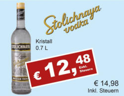 Stolichnaya Cristall Vodka