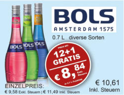 Bols Liköre diverse Sorten