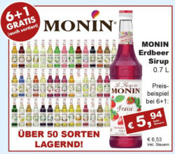 Monin Sirupe diverse Sorten