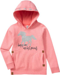 Mädchen Hoodie mit Pferde-Print