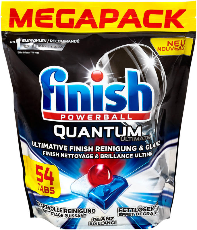 finish Powerball Quantum Ultimate Geschirrspüler Tabs Megapack