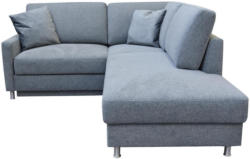 Wohnlandschaft in Textil Grau