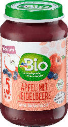 dmBio Apfel mit Heidelbeere ab dem 5. Monat, Demeter