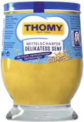 Thomy Delikatess Senf oder Scharfer Senf jedes 250-ml-Glas