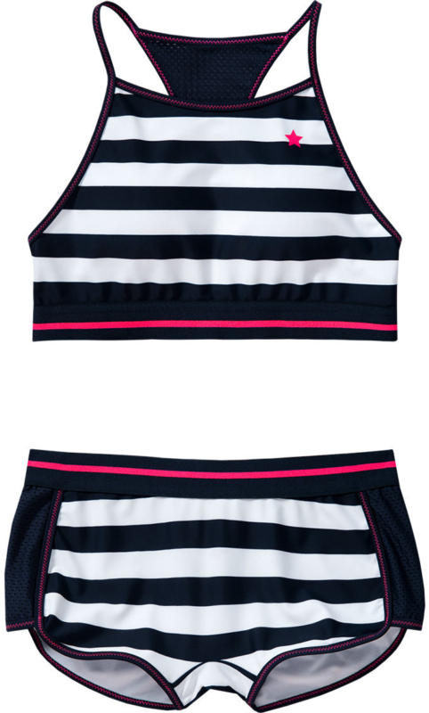Mädchen Bikini im sportlich-maritimen Look (Nur online)