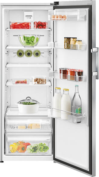 GRUNDIG GSN 10620 X Kühlschrank (A++, 129 kWh/Jahr, 1714 mm hoch, Edelstahl)