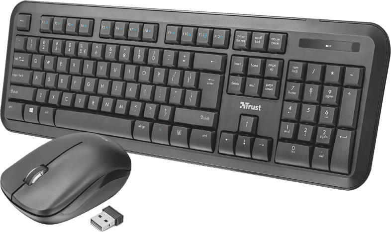 TRUST Nova, Tastatur-Maus Set, Schwarz