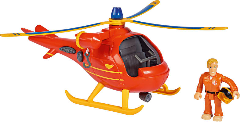 SIMBA TOYS Sam Hubschrauber Wallaby mit Figur Spielzeugfahrzeug, Mehrfarbig