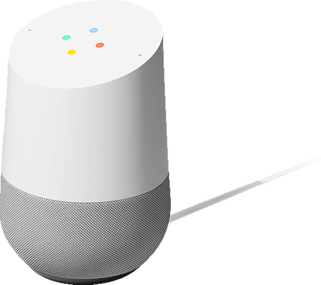 GOOGLE Home, Smart Speaker, Weiß/Schiefer