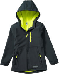 Jungen Softshelljacke mit Neon-Futter