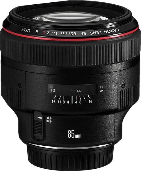 CANON EF L 85 mm f/1.2 L-Reihe, EF, USM (Objektiv für Canon EF-Mount, Schwarz)