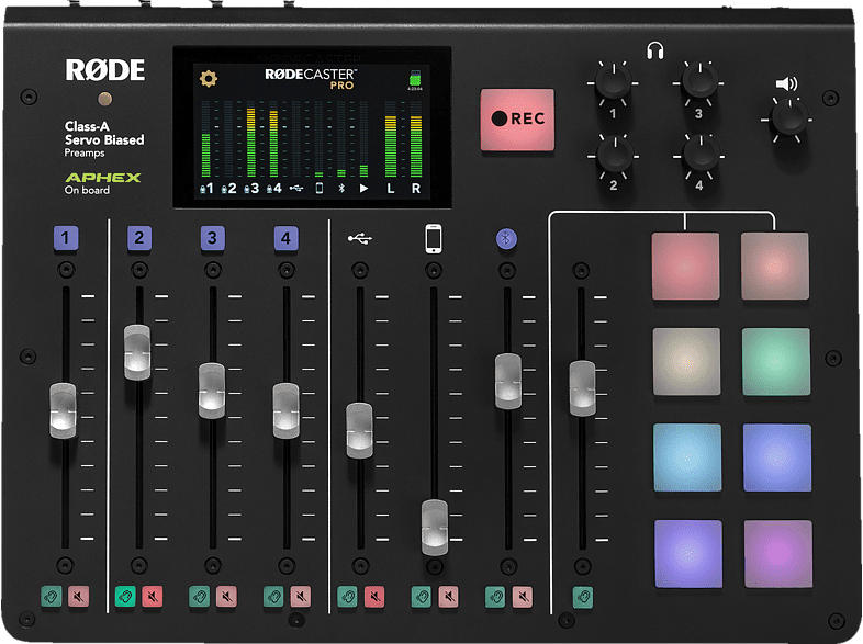 RODE Caster Pro, Podcast-Studio, Schwarz