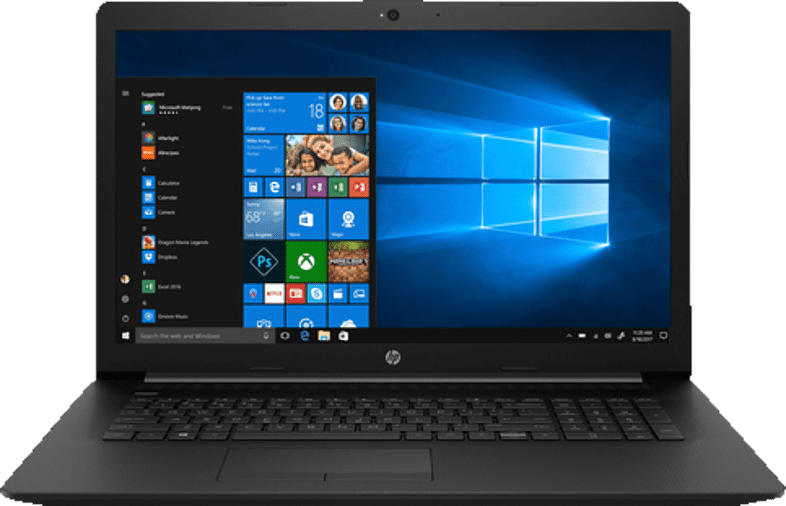 HP 17-BY2334NG, Notebook mit 17.3 Zoll Display, Core™ i7 Prozessor, 8 GB RAM, 512 GB SSD, Radeon Grafik 530, Schwarz
