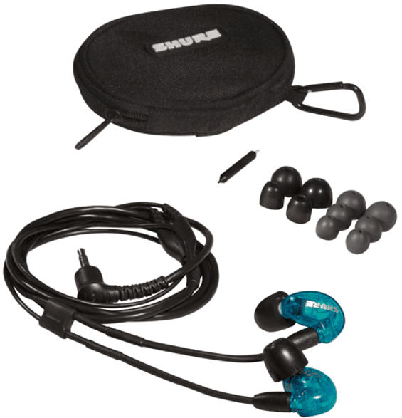 SHURE SE215SPE-B-EFS, In-ear Kopfhörer Blau/Schwarz
