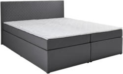 Boxbett mit Topper Winona 160x200 cm Anthrazit