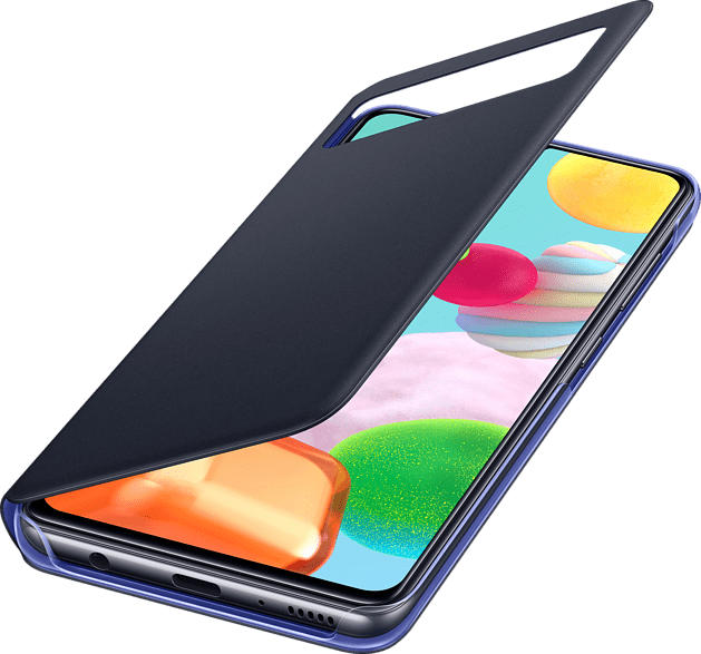 SAMSUNG EF-EA415 S View Wallet , Bookcover, Samsung, Galaxy A41, Polyurethan/ Polycarbonat, Schwarz