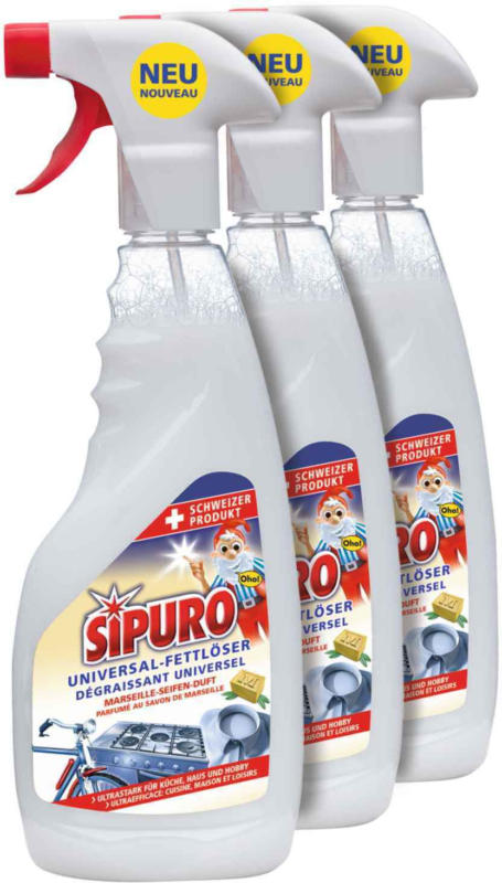 Sipuro Dégraissant Universel 3 x 500 ml -