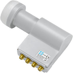 OC 06D Quad-Switch LNC 40 mm 0.2 dB LNB mit integrierten Multischalter