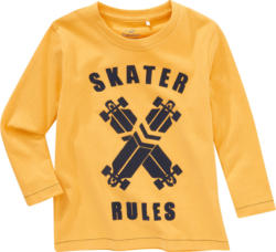 Jungen Langarmshirt mit geflocktem Print