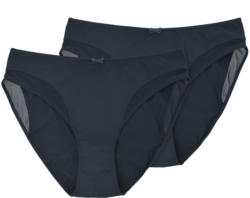 2 Damen Slips mit Mesh-Details