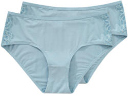 2 Damen Pantys mit Spitzenbesatz