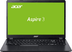 ACER Aspire 3 (A315-54K-38F5), Notebook mit 15.6 Zoll Display, Core™ i3 Prozessor, 8 GB RAM, 512 GB SSD, Intel UHD Grafik 620, Schwarz