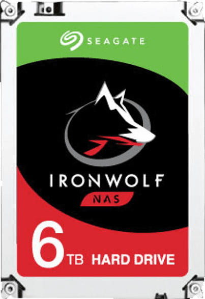 6TB Festplatte IronWolf NAS HDD, SATA 6Gb/s, 3.5 Zoll