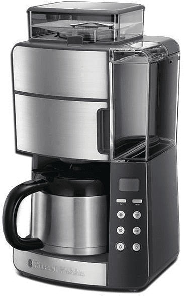 RUSSELL HOBBS 25620-56 Grind & Brew Digital Kaffeemaschine Edelstahl/Grau