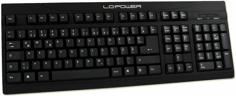 LC-Power BK-902 USB Tastatur, schwarz