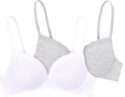 2 Damen Soft-BHs mit Spitze