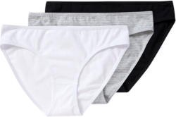 3 Damen Slips mit Bio-Baumwolle