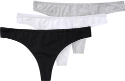 3 Damen Strings mit Bio-Baumwolle