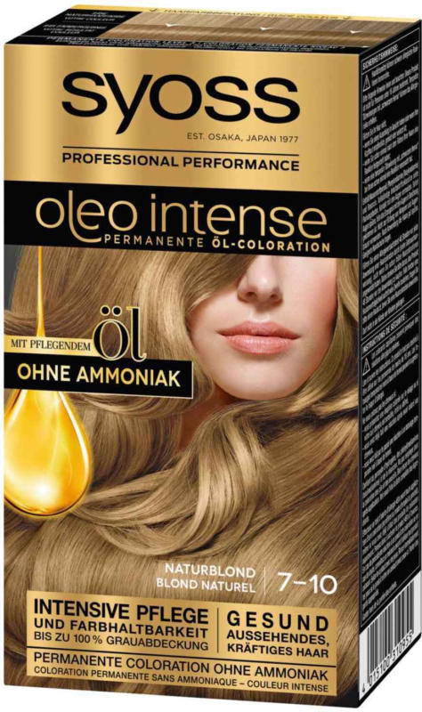 Syoss Oleo Intense Colorations pour cheveux blonde naturelle 7-10 -