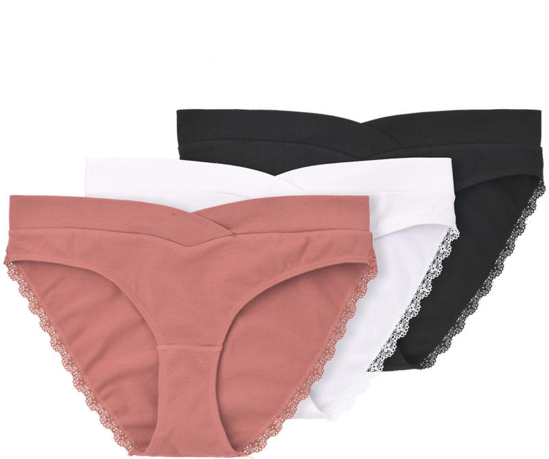 3 Damen Umstands-Slips im Set