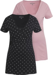 2 Damen Umstands-T-Shirts im Set