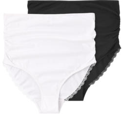2 Damen Umstands-Slips mit Bio-Baumwolle