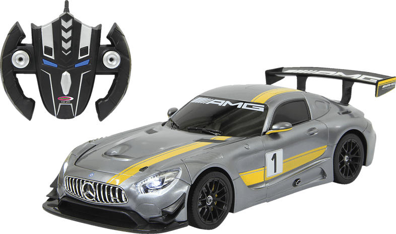 JAMARA Mercedes AMG GT3 1:14 transformable 2,4GHz Ferngesteuertes Fahrzeug, Grau