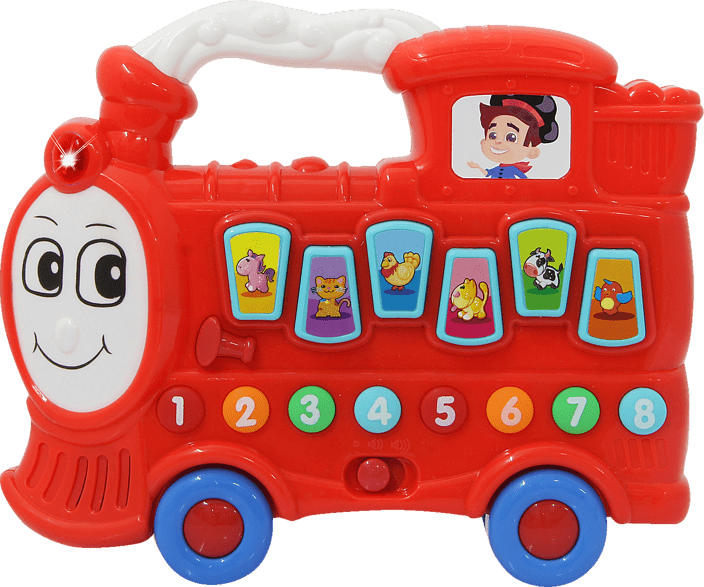 JAMARA Musiklokomotive Tschu Tschu rot Nachziehspielzeug, Rot