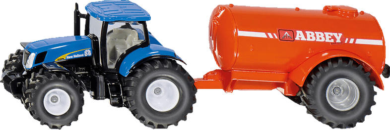SIKU Traktor mit Ein-Achs-Güllefass Modellfahrzeug, Mehrfarbig