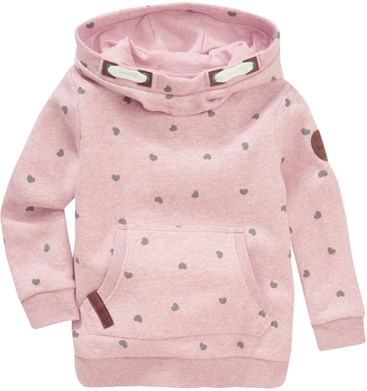 Mädchen Sweatshirt mit Herz-Allover