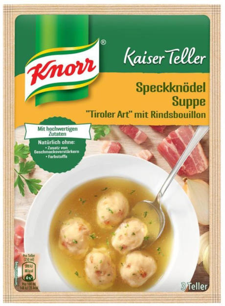 wogibtswas.at - Knorr Kaiserteller Speckknödelsuppe € 1,49 bei BILLA