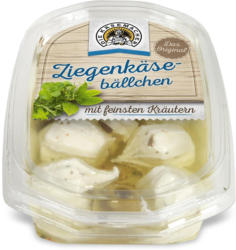Ziegenkäsebällchen mit feinen Kräutern