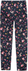 Mädchen Thermo-Leggings mit Waldtier-Allover
