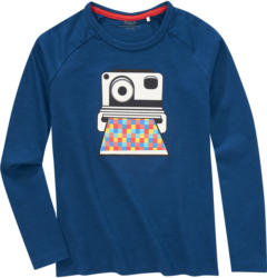 Mädchen Langarmshirt mit Retro-Print