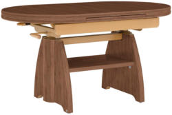 Couchtisch in Metall, Holzwerkstoff 110-131/65/56-75 cm