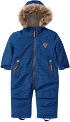 Baby Schneeoverall im Ringel-Look